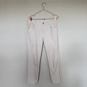 J.Jill Womens Corduroy Pants 10 Almond Straight Leg Pockets Preppy Minimalist